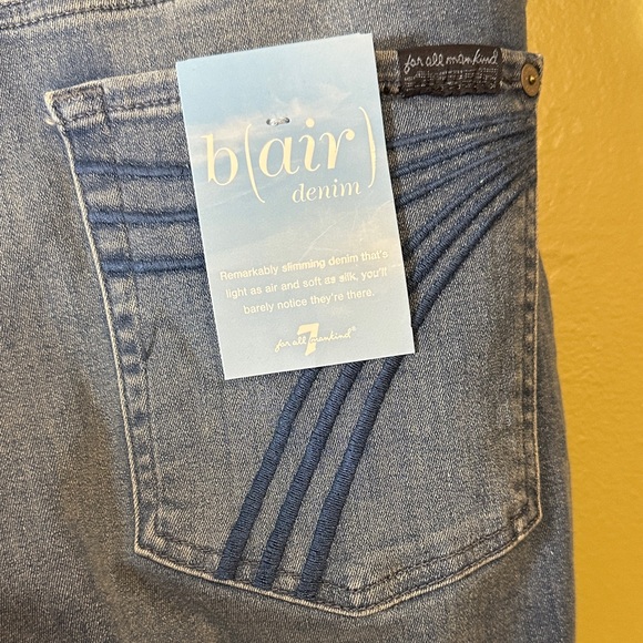 NWT 7 For All Mankind Dojo B(air) flare leg trouser size 31 - Picture 5 of 15